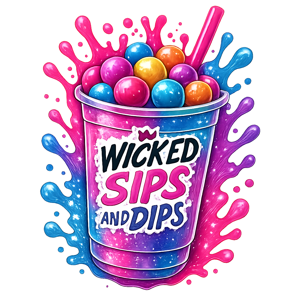 A colorful Wicked Sips drink